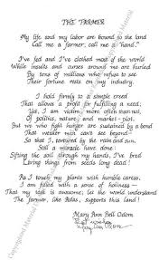 The Farmer Etsy Farmer Poem Farmer Poems