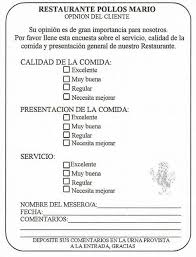 Colombia A Client Opinion Survey From Pollos Mario Spanish Food Unit Puerto Rico Nutrition Recipes