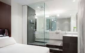 Consider these ideas for balancing privacy with openness in an en suite bathroom. 25 Beach Style Open Bathroom Design Ideas Open Bathroom Design Ideas Open Bathroom Concept Open Bathroom