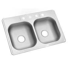 glacier bay kitchen sink 33 in. 4 hole