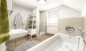 Badezimmer Modern Mit Badewanne Unter Dachschrage Dusche Gemauert Bad Ideen Interior Design Einfamilienh Einfamilienhaus Helle Badezimmer Town Country Haus
