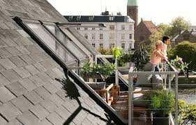 Balkon Dachgeschoss Dachbalkon Dachfenster Dachbegrunung