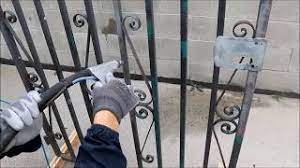 Si puo' utilizzare ugelli in ceramica. Sabbiatura Cancello E Ringhiera In Ferro Veloce Vs 27 Youtube