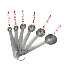 餐具達人【廚獅正304量匙六件組】量勺套裝量匙調味匙量勺料理烘焙| 露天市集| 全台最大的網路購物市集