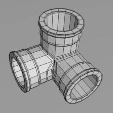 3d Pipes Polygon Modeling Hard Surface Modeling 3d Model
