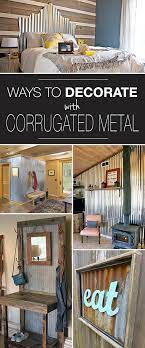 Maybe you would like to learn more about one of these? Corrugated Metal Decor Ideas Projects Ohmeohmy Blog