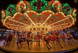 Christmas Carousel Carousel Carousel Horses Carnival Rides