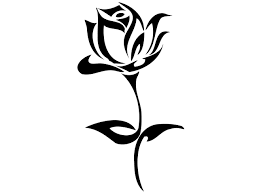 This one is a simple sketch of a rose and is a small tattoo design that can be inked virtually anywhere in the body. Tribal Rose Tattoo Design Tribal Rose Tattoos Silhouette Art Tribal Rose