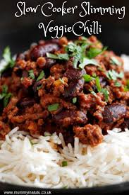Slow Cooker Slimming Vegetarian Chilli Mummy In A Tutu Slow Cooker Vegetarian Chilli Recipes Vegetarian Recipes Healthy