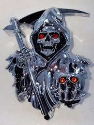 Perfect Guy Gift Grim Reaper 3d Peel Stick Car Decal Sticker Etsy Grim Reaper Car Decals Stickers Metal Skull