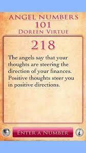 Angel Number 218 Positive Thoughts Numerology Angel Numbers