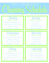 My printable cleaning schedule is broken down into daily tasks, daily tasks and monthly tasks and has a small checkbox on the left of each tasks. Free Printable Cleaning Schedule Get The House Clean Freak Clean A Helicopter Mom
