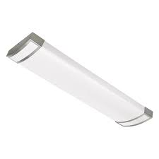 Shop Portfolio White Acrylic Ceiling Fluorescent Light Common 4 Ft Actual Fluorescent Light Fixture Fluorescent Light Room Lights