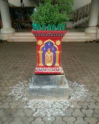 Pin By Gopal Bk On Tulsi Pooja Room Design Painted Pots Diy Tulasi Plant