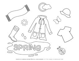 Check out our spring clothing selection for the very best in unique or custom, handmade pieces from our shops. Spring Coloring Page Spring Season Clothes Planerium In 2021 Spring Coloring Pages Coloring Pages Free Coloring Pages