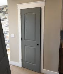 Gray Doors Warm Gray Love Them Wall Color Sherwin Williams Accessible Beige Sw7036 Door Paint Colors For Home Painted Interior Doors Interior Door Colors