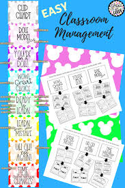 Clip Chart With Behavior Management Sheets Disney Style