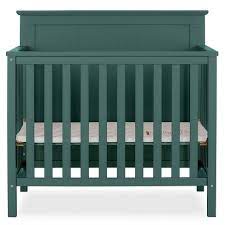 Dream On Me Jasmin 4 In 1 Convertible Mini Crib Olive Green Target