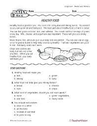 This is a worksheet containing an article originally taken from the internet. Healthy Unhealthy Environment Worksheet Food Worksheets Kindergarten Nutrition Kids Junk Health Sumnermuseumdc Org