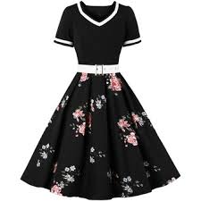 Dale color a estos famosos perros animados y crea obras de arte muy originales. Vestido De Talla Grande Para Mujer Con Dibujo De Lunares Vintage Con Cuello En V Y