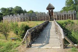 Image result for medieval fort made of logs