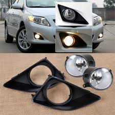Tracking New 4pcs Black Front Right Left Fog Light Lamp Grille Cover Bezel For Toyota Corolla 2007 2008 2009 2010 Fast Toyota Corolla Corolla 2007 Lamp Light