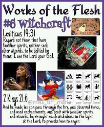6 Of 17 Works Of The Flesh Galatians 5 19 21 6 Witchcraft Example Bible Teachings Bible Knowledge Bible Truth