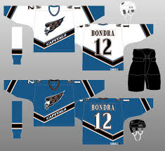 The jerseys are blue featuring a white w in the middle with three red stars. Washington Capitals Jersey History