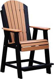Luxcraft Counter Height Recycled Plastic Adirondack Balcony Chair Lead Time To Ship 14 Weeks Balcony Chairs Adirondack Chair Comfortable Dining Chairs