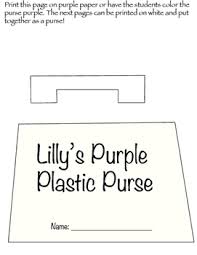 Lilly's purple plastic purse lesson plans ideas for kindergarten and first grade. Lillys Purple Plastic Purse Problem Worksheets Teaching Resources Tpt