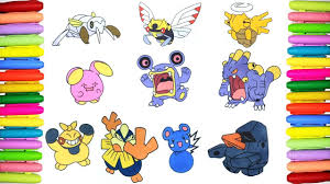 Raboot color by number pokemon pokemon coloring pages coloring pages pokemon the simple shapes makes it easy for the wider crayons used by younger children making. Pokemon Coloring Pages For Kids Pokedex 290 To 299 Youtube