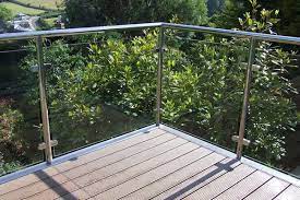 Happybuy glass railing clamp 10pcs,glass railing 3.94x6.3inch, glass clamp 304 stainless steel sliver, glass railing spigots glassthickness 3/10 to 1/2 for balcony, garden, deck handrail, stair. Modern Glass Railing Design Ideas Aquaview