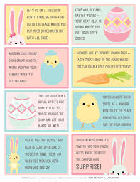 Scavenger hunt clues for adults. Easter Scavenger Hunt Free Printable Happiness Is Homemade