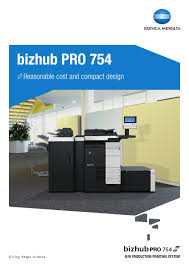 Bizhub c554e all in one printer pdf manual download. Bizhub Pro 754 General Brochure By Konica Minolta Business Solutions Norway As Issuu
