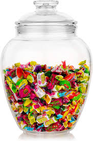 They're ideally sized for items like bath salts, cotton balls or swabs. Amazon Com Modern Innovations 128 Ounce Candy Cookie Jar With Lid Premium Acrylic Clear Apothecary Jar Wedding Home Decor Centerpiece Cookie Candy Buffet Decorative Kitchen Storage Jar Cookie Jars Home Improvement