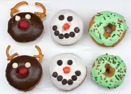 I can get them to my daughter in three days with priority mail. Christmas Cake Donuts Reindeer Snowmen Wreaths Team Breakfast