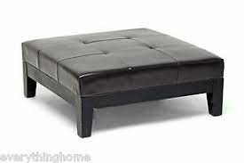 Just be sure that it's a large enough to piece to cover the table top, the sides, and wrapped to the underneath side….with a few. Cocktail Ottoman Footstool Coffee Table Modern Large Brown Square Leather Tufted 878445000257 Ebay