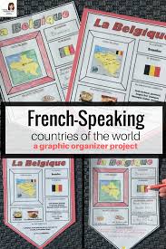 Distance Learning French Speaking Countries Graphic Organizer Project French Speaking Countries Learn French French Classroom