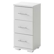Outre son look raffiné, ce meuble de salle de bains est composé de trois. Element Bas 3 Tiroirs Bari Blanc