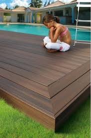wpc deck board wood look terranova xtreme fiberon llc decks backyard wood pool deck deck designs backyard