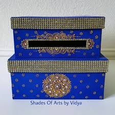 2 Tier Wedding Henna Gift Card Box Gift Boxes Henna Money Gift Card Boxes Wedding Gift Card Box Boxes Wedding Decor