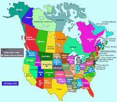 Below is a time zone map of united states with cities and states and with real live clock. Canada Provinces And Usa States Map Canada Map