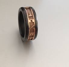 Black Panther Wakanda Script Ring Black Zirconium Ring Mens Wedding Rings Engraved Mens Wedding Rings Platinum