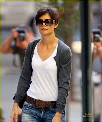 Katie Holmes Casual Short Hair Outfits Hair Inspiration Short Katie Holmes Hair