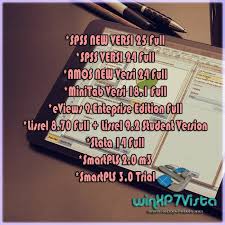 Jual Software Statistik Skripsi Spss 25 Amos 24 Minitab Eviews Lisrel Kab Sukoharjo Winxp7vista Tokopedia