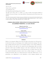 Le meridien kota kinabalu, kota kinabalu, malaysia. Pdf Cross Linguistic Influence In Malaysian Esl Learners Writing A Case Study