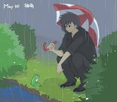 Stardew Valley Art Sebastian With His Frog Friend In The Rain Onigiri Island In 2020 Stardew Valley