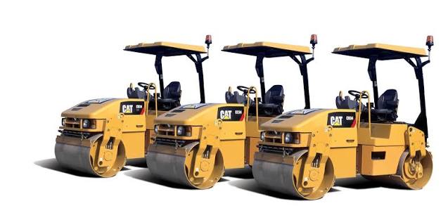 Caterpillar CB334E XW Smooth Drum Roller