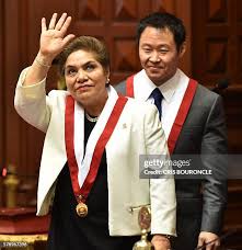 Senior Congress woman Luz Salgado participates in a special sworn in...  News Photo