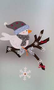 Mit unseren schönen fensterbildern zu weihnachten. Fensterbild Vogel Auf Dem Zweig Winter Weihnachten Dekoration Tonk Fensterbilder Weihnachten Basteln Winter Weihnachten Fensterdeko Weihnachten Basteln